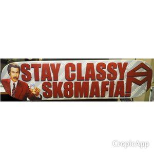 Anchorman Ron Burgundy skateboard deck